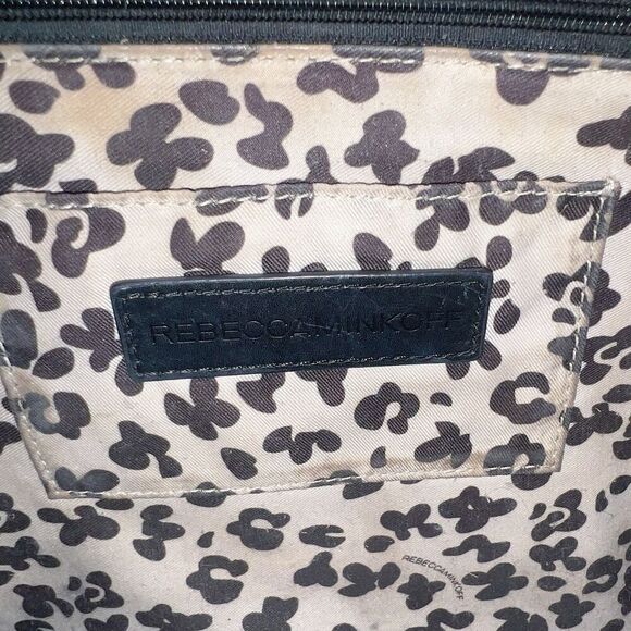 Rebecca Minkoff MAB M.A.B Tote Tan Leather Structured Shoulder Bag Work Purse - Picture 7 of 13